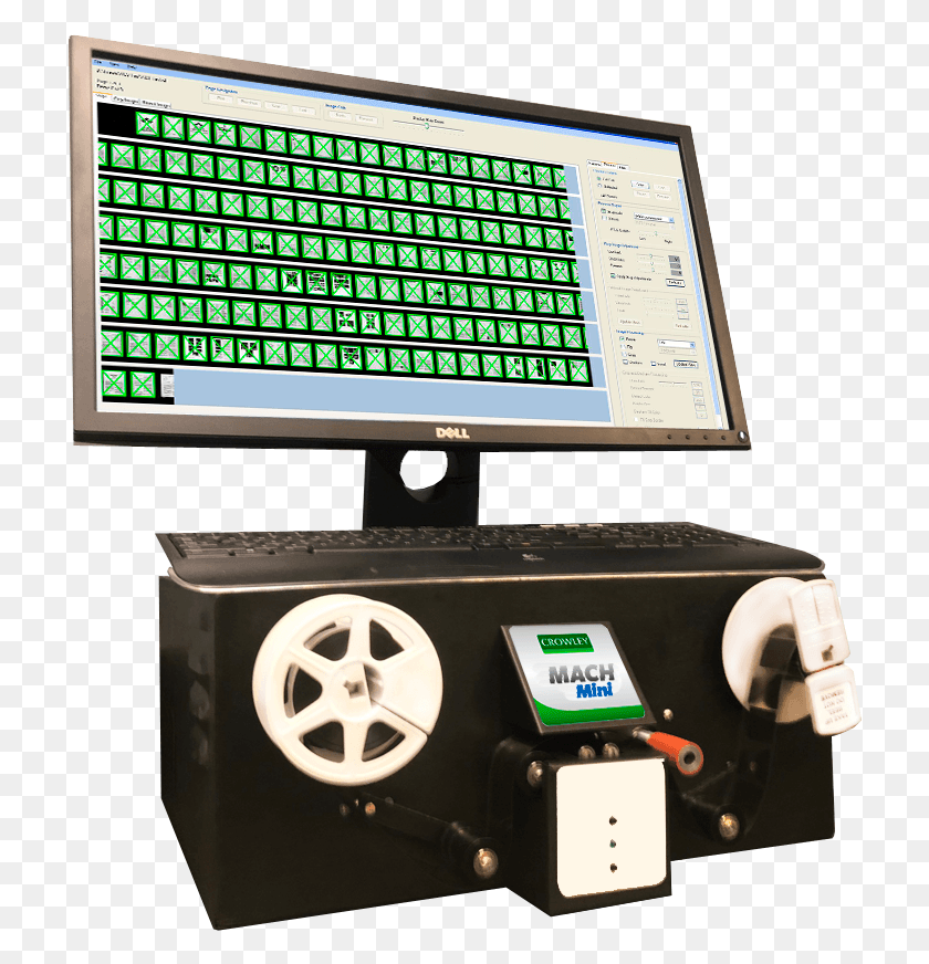 718x812 Mach Mini Microfilm Scanner Electronics, Monitor, Screen, Display HD PNG Download