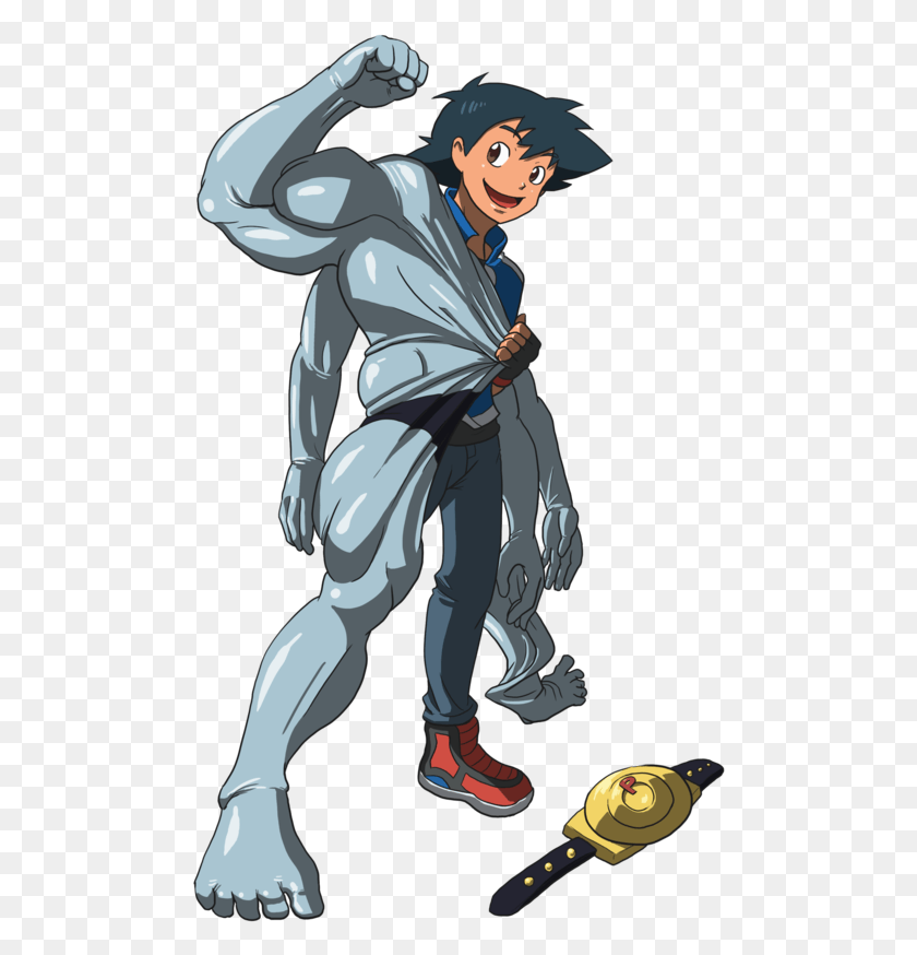 488x814 Machamp Machamp En Un Traje, Zapato, Calzado, Ropa Hd Png