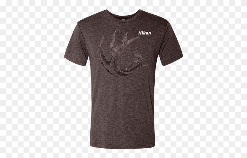 407x476 Machiato Camo Antler Shirt T Shirt, Clothing, Apparel, T-shirt HD PNG Download