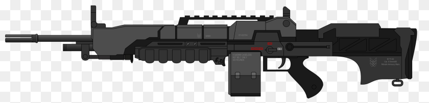 2500x600 Machine Gun, Firearm, Machine Gun, Rifle, Weapon Clipart PNG