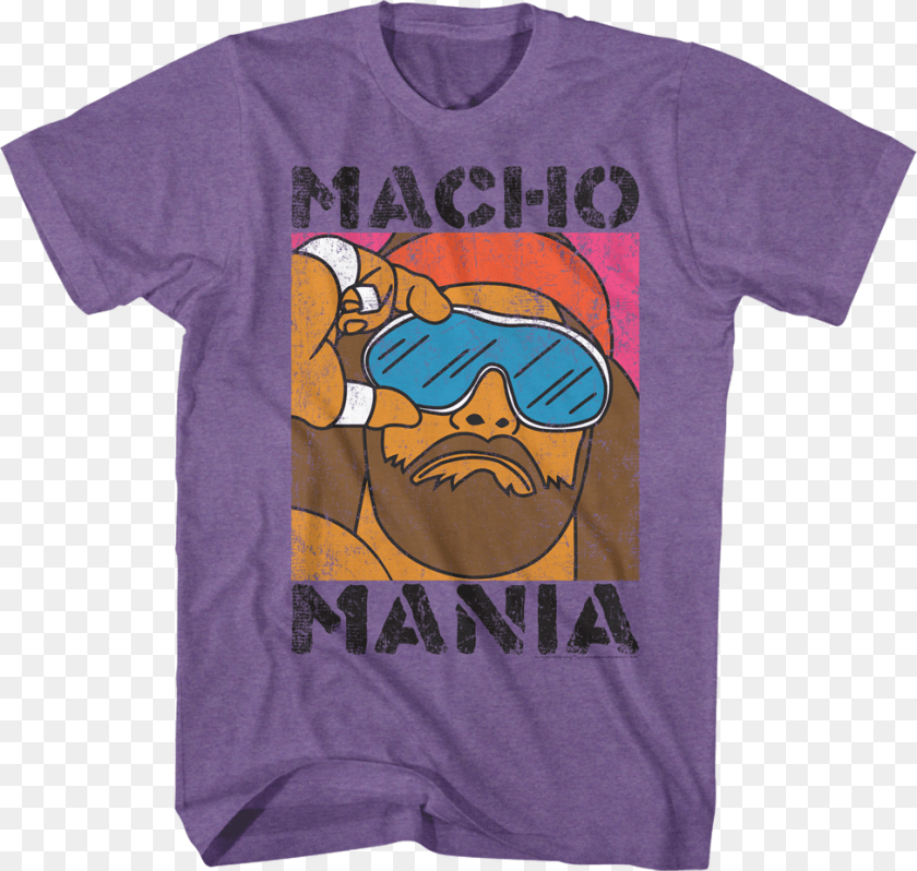 Macho Mania Randy Savage Shirt T Shirt, Clothing, T-shirt, Person, Face Transparent PNG