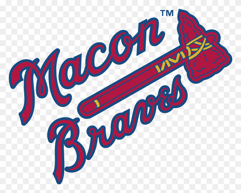 2191x1717 Macon Braves Logo Transparent Macon Braves, Text, Sword, Blade HD PNG Download