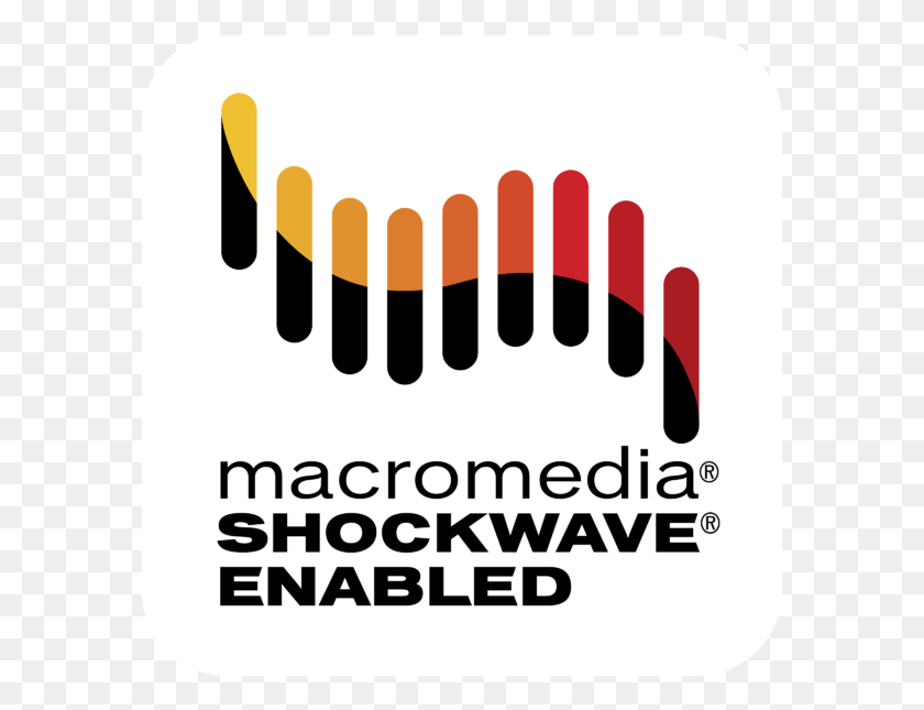 585x585 Macromedia Shockwave Enabled Logo Transparent Amp Shockwave, Label, Text, Comb HD PNG Download
