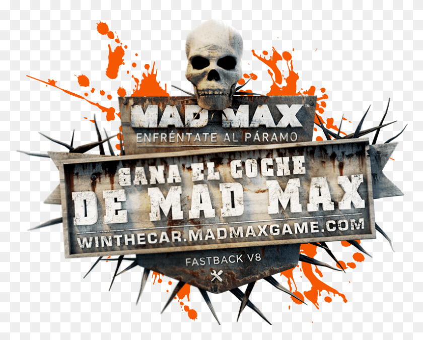 794x627 Descargar Png Mad Max Te Regala Un Coche Real Del Interceptor Con Skull, Poster, Advertisement, Flyer Hd Png