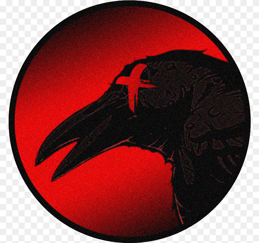 Madcrow Records Circle, Animal, Beak, Bird, Electronics Sticker PNG