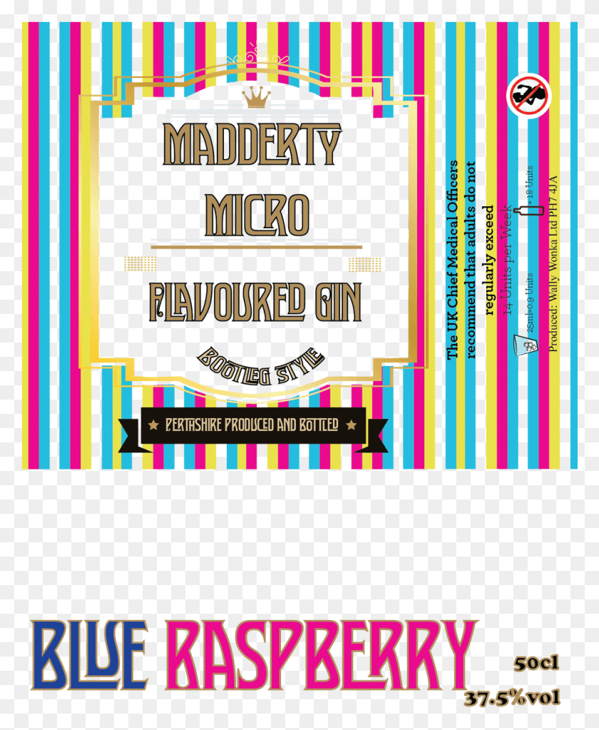 1005x1242 Descargar Png Madderty Micro Blue Raspberry Gin Diseño Gráfico, Cartel, Publicidad, Flyer Hd Png
