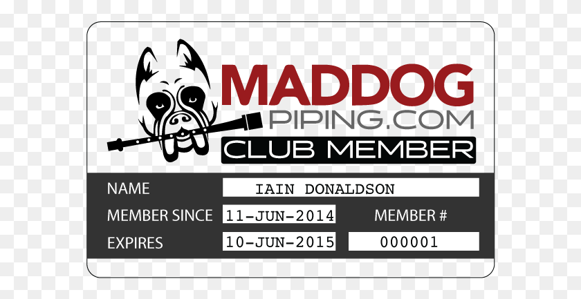 592x373 Maddog Piping Membership Card Florida Green Building Coalition, Text, Paper, Flyer HD PNG Download