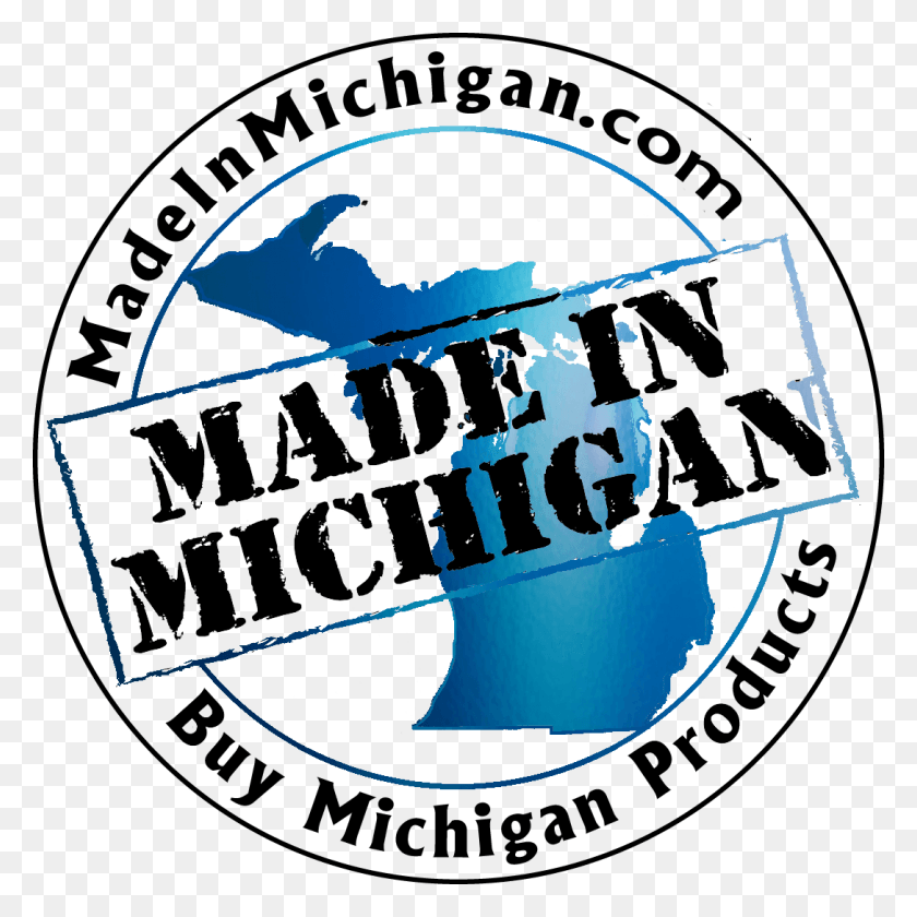 1087x1087 Made In Michigan, Label, Text, Sticker HD PNG Download