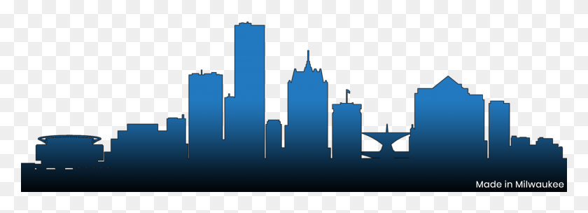 2560x802 Made In Milwaukee Milwaukee Skyline Outline, Plot, Diagram, Utility Pole HD PNG Download