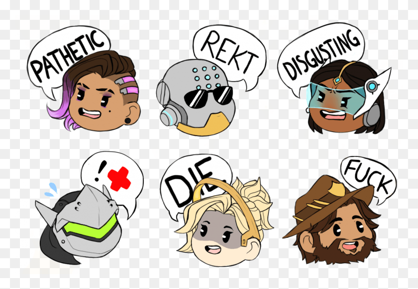 1280x858 Made Some Stupid Emojis For A Discord Overwatch Server Overwatch Discord Emojis, Person, Text, Dog HD PNG Download