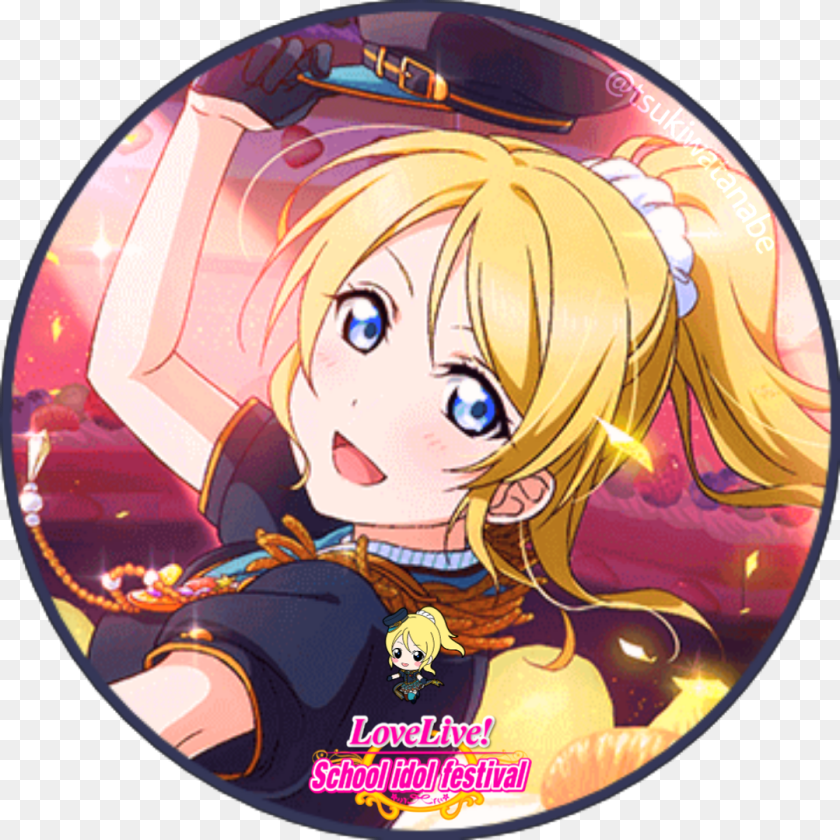 1080x1080 Made This Icon Profile Edit Of Eli Ayase Cartoon, Book, Comics, Publication, Baby PNG