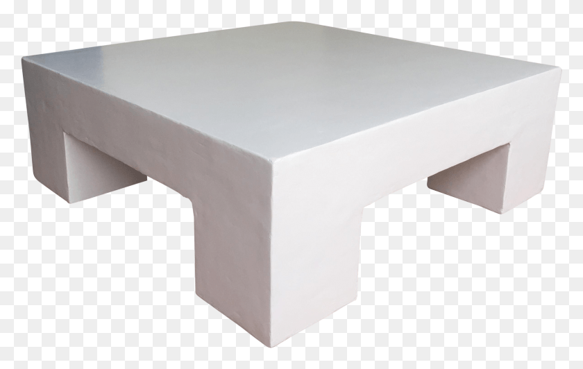2381x1441 Made To Order Milo Baughman Inspired Handmade Plaster Plaster Coffee Table, Furniture, Tabletop, Box HD PNG Download