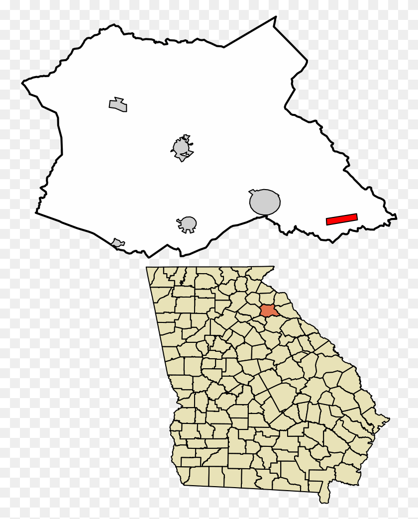 758x983 Madison County Georgia Incorporated And Unincorporated Fitzgerald Ga On Map, Plot, Diagram, Person HD PNG Download