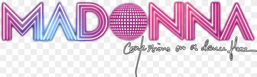Madonna Confessions Logo Confessions On A Dance Floor, Purple, Light, Art, Graphics Clipart PNG