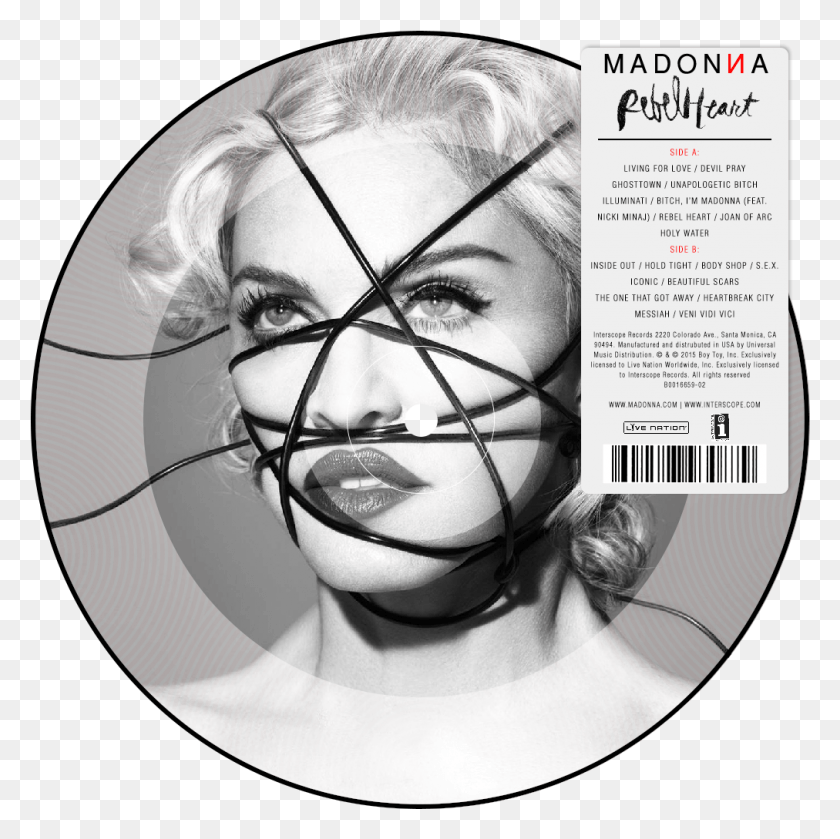 1012x1011 Мадонна Бунтарь Сердце Альбом Itunes, Голова, Человек, Человек Hd Png Скачать