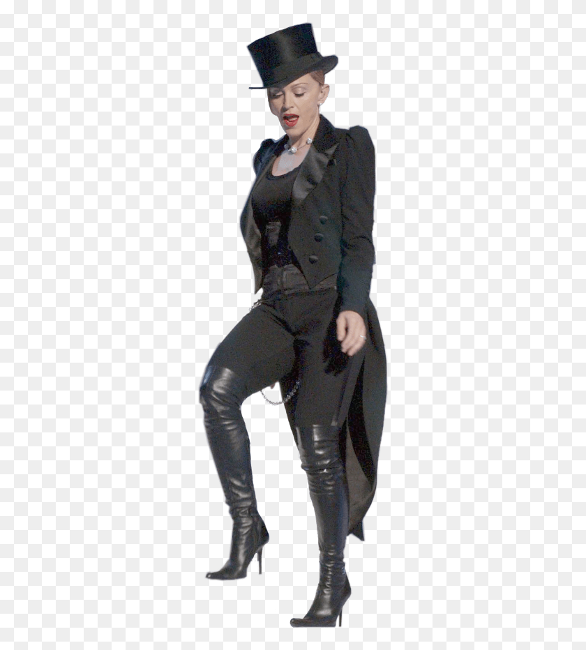 275x872 Madonna Sticker Costume Hat, Clothing, Apparel, Person HD PNG Download