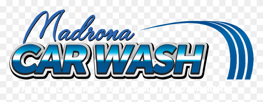 1125x386 Madrona Car Wash Logo Car Wash Logo, Word, Text, Clothing HD PNG Download