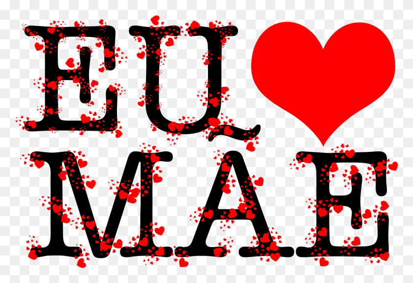 1628x1078 Mae Te Amo Love Mangos, Heart, Pac Man HD PNG Download