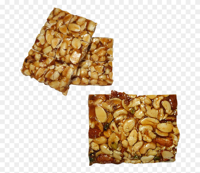 672x665 Maganlal Combo Of Popular Dry Fruits Chikki Amp Peanut Peanut Chikki, Plant, Nut, Vegetable HD PNG Download
