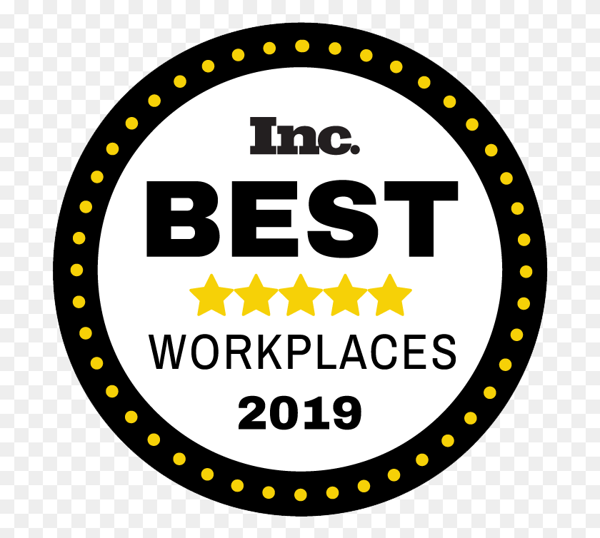 695x694 Magazine 2019 Best Workplaces Award Inc Magazine Best Workplaces, Label, Text, Sticker HD PNG Download