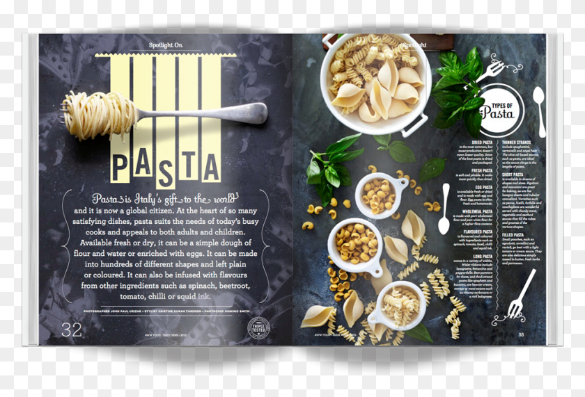 950x623 Magazine Layout About Pasta Magazine Food Layout Page, Bowl, Meal, Dish HD PNG Download