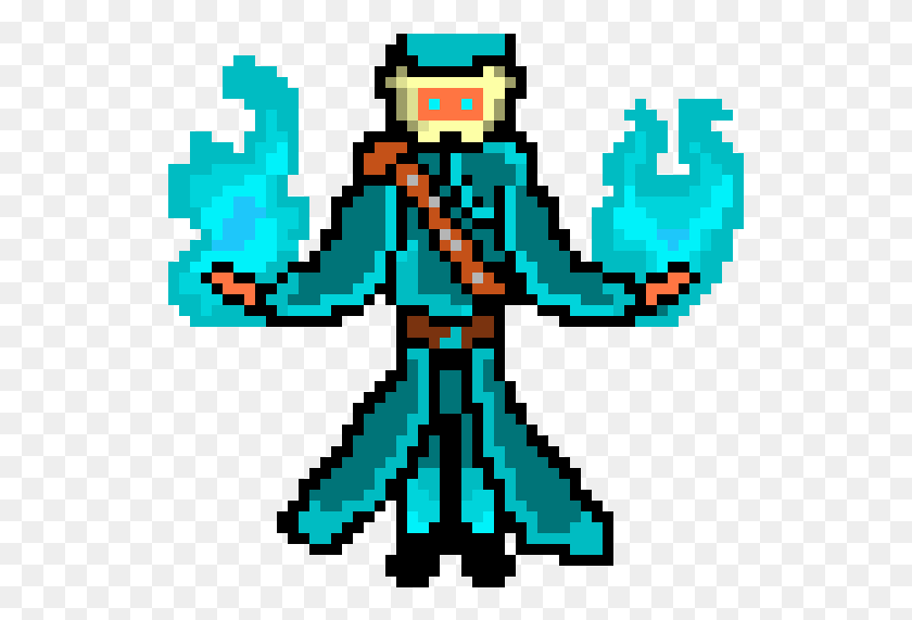 531x511 Mage Of Ice Fire Mage Pixel Art, Ornament, Tree, Plant HD PNG Download