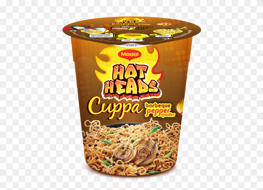 447x546 Maggi Hotheads Cuppa Barbeque Pepper Cup Noodles 70 Maggi Hot Heads Cup Noodles, Noodle, Pasta, Food HD PNG Download