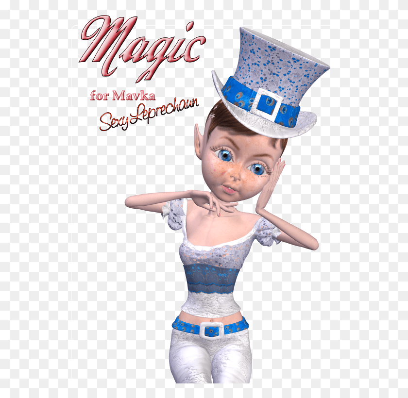 550x760 Magic For Sexy Leprechaun Cartoon, Person, Human, Doll HD PNG Download