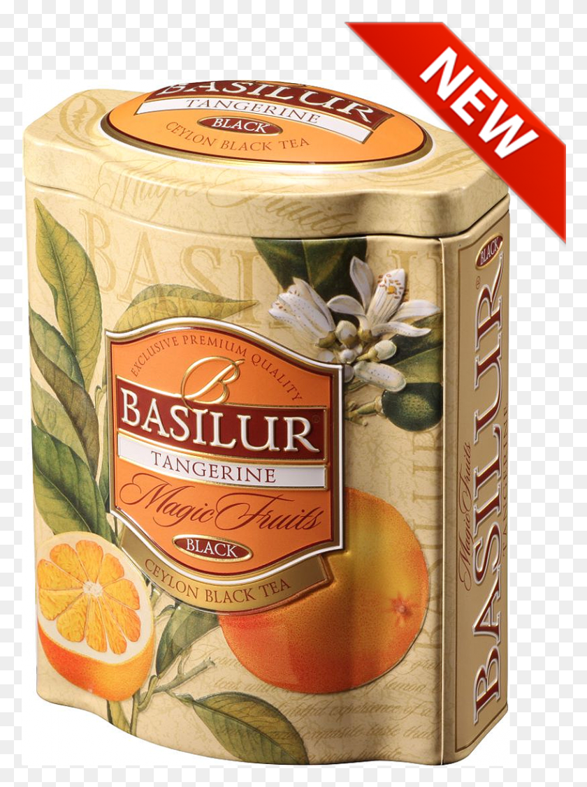 815x1115 Magic Fruits Tangerine New Basilur, Tin, Can, Plant HD PNG Download