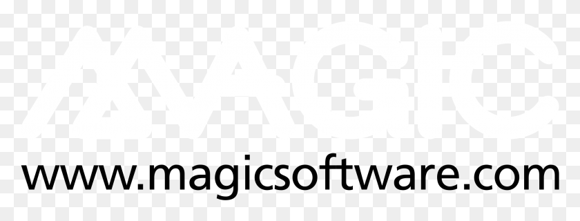2191x731 Magic Logo Black And White Microsoft Office 2007, Symbol, Text, Trademark HD PNG Download