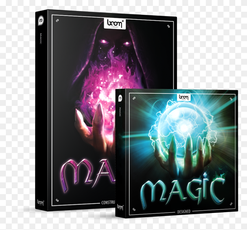 885x820 Magic Sound Effects Library Product Box Boom Library Magic Bundle, Poster, Advertisement, Person HD PNG Download
