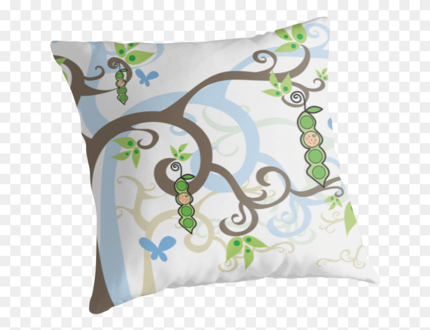 649x585 Magic Trees And Baby Boys Twin Birth Announcements, Pillow, Cushion, Person HD PNG Download