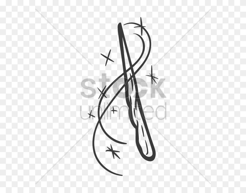 600x600 Magic Wand Drawing At Magic Stick Drawing, Bow, Text, Arrow HD PNG Download