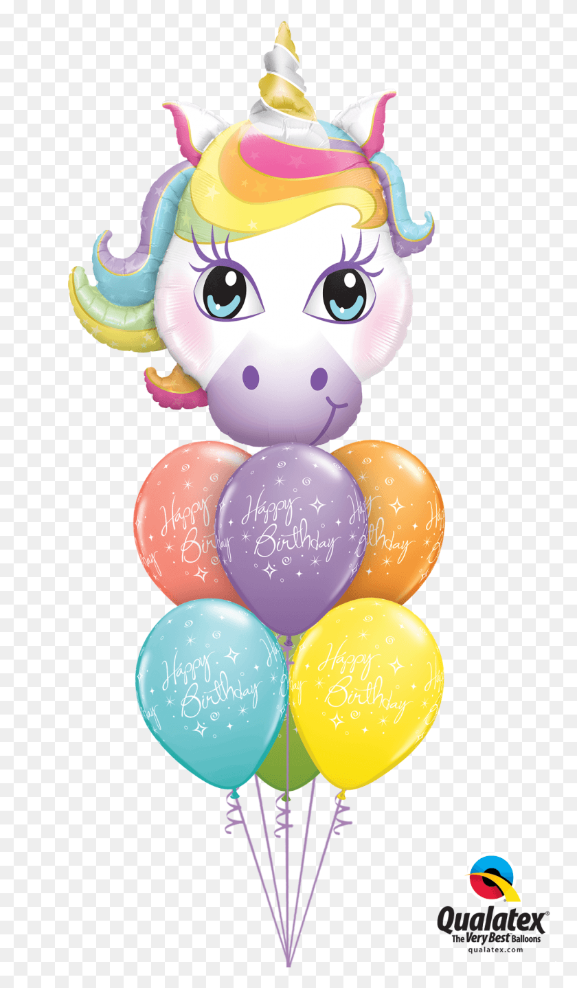 1138x2011 Magical Unicorn Luxury Bouquet Magical Unicorn Balloon, Ball, Toy HD PNG Download