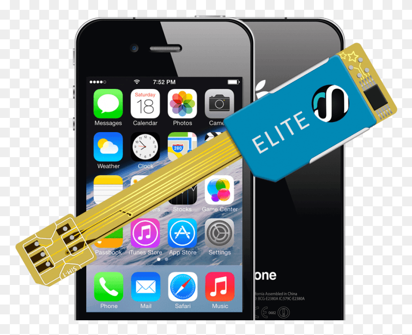 903x721 Magicsim Elite Iphone 44s Iphone 4s Black, Phone, Electronics, Mobile Phone HD PNG Download