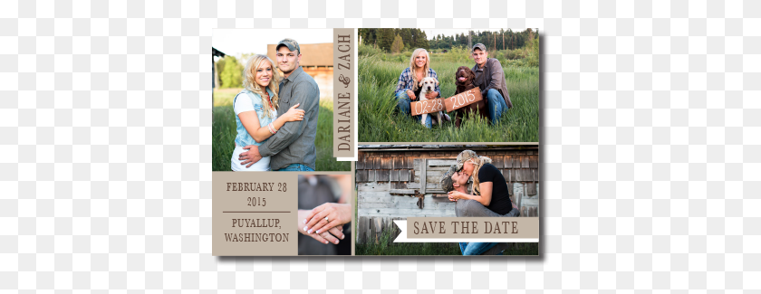 374x265 Magnet Save The Date Flyer, Person, Face, People HD PNG Download