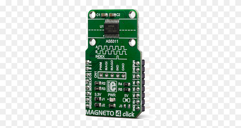 250x387 Magneto 4 Click Electronic Component, Electronic Chip, Hardware, Electronics HD PNG Download