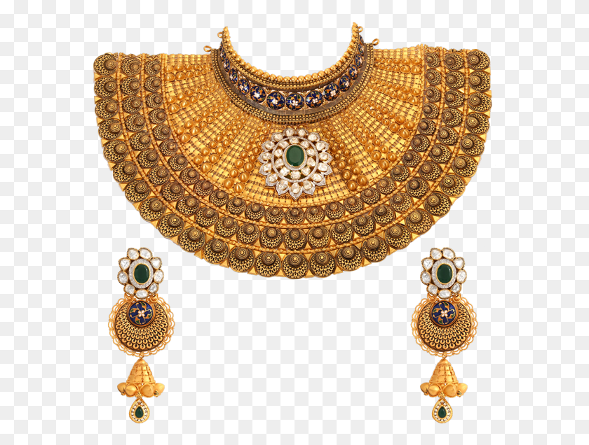 577x576 Magnificient Vivaha Set Wedding Jeweller, Necklace, Jewelry, Accessories HD PNG Download