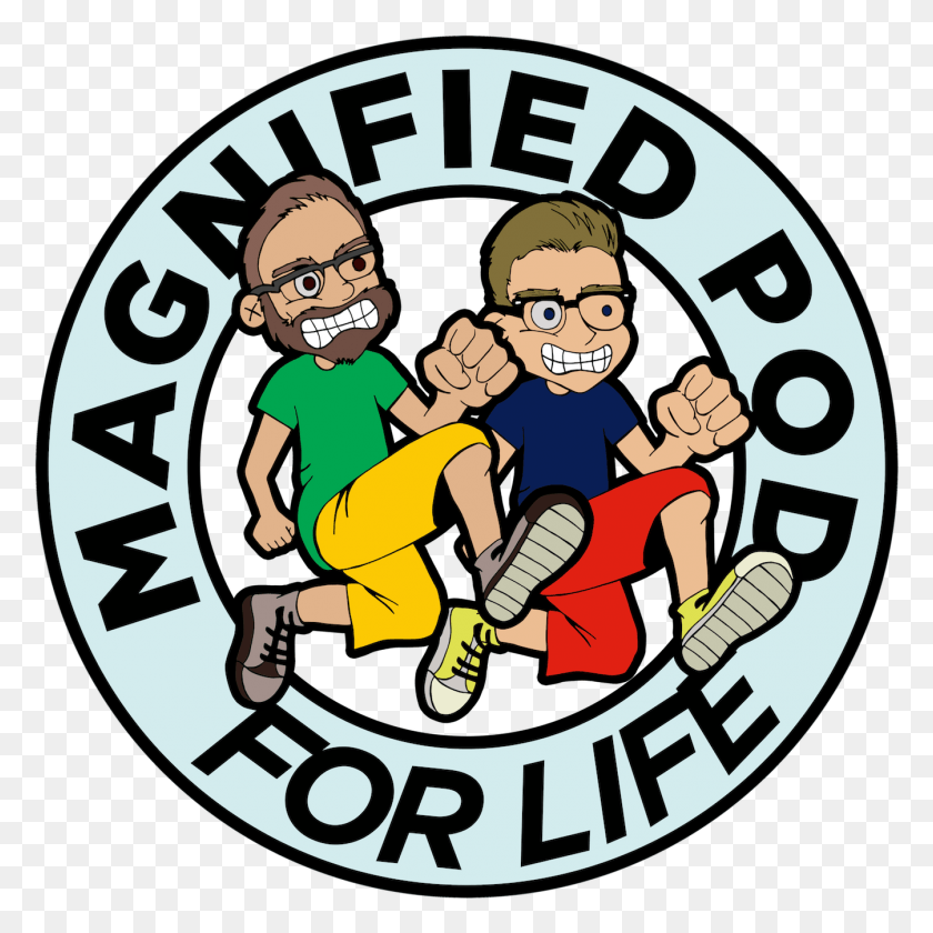 1345x1345 Magnified Pod On Apple Podcasts Cartoon, Poster, Advertisement, Label HD PNG Download