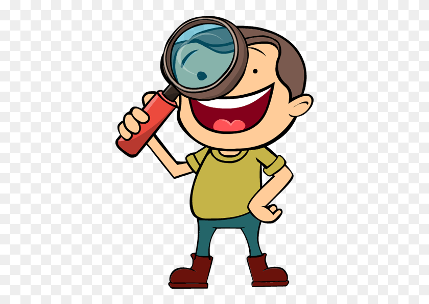 389x537 Magnifier Clipart, Person, Human, Magnifying HD PNG Download