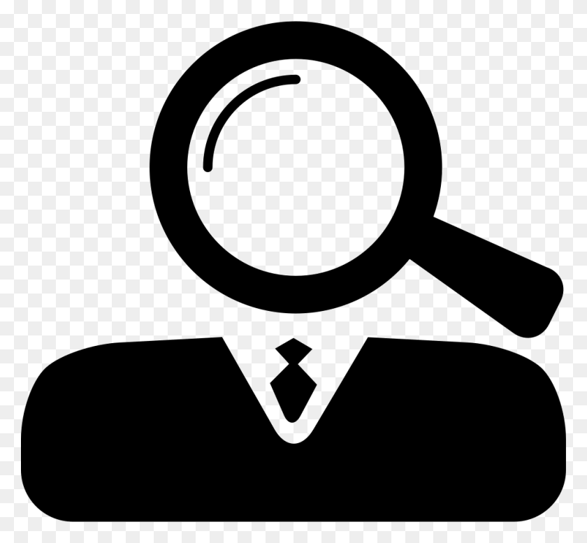 980x902 Magnifying As Head Of Business Professional Professional Icon White, Tape HD PNG Download
