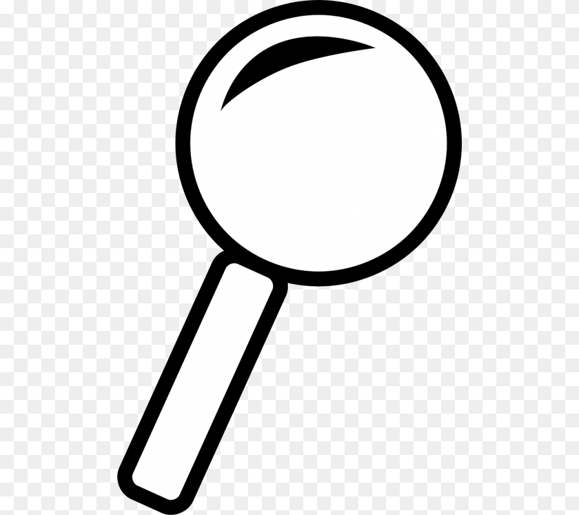 500x747 Magnifying Glass Lens Magnifying Glass Clipart Svg, Cutlery, Spoon PNG