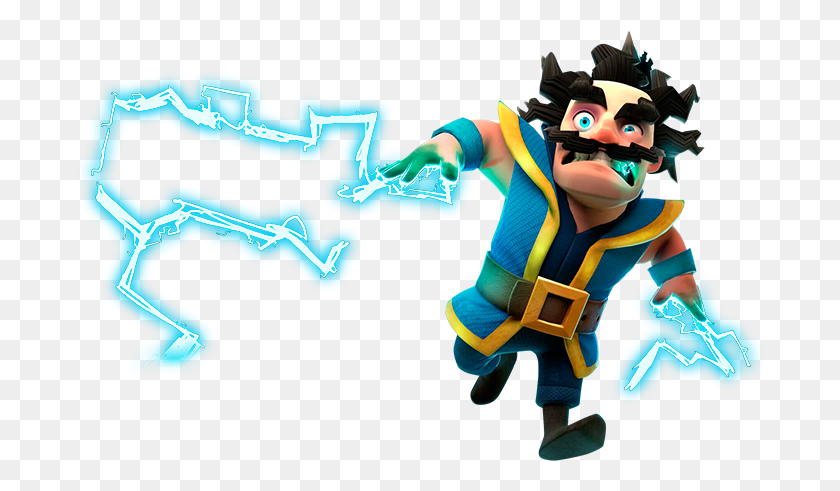 690x431 Mago Clash Royale Hundred Electro Wizard, Person, Human, Graphics HD PNG Download