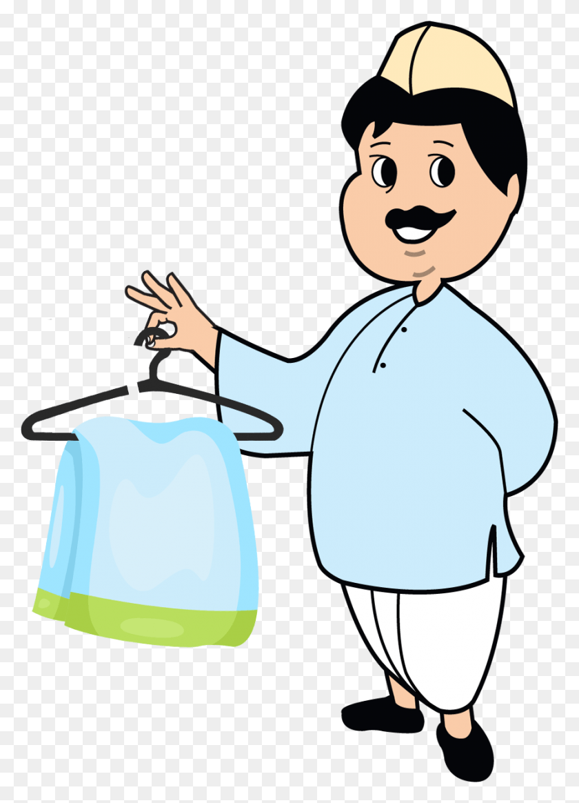 885x1253 Mahalaxmi Dry Cleaners Dry Clean Boy Logo, Waiter, Text, Washing HD PNG Download