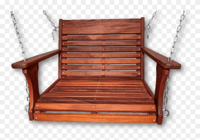 969x657 Mahogany Wood Chair Swing Wood Tree Swings Bench, Furniture, Armchair, Indoors HD PNG Download