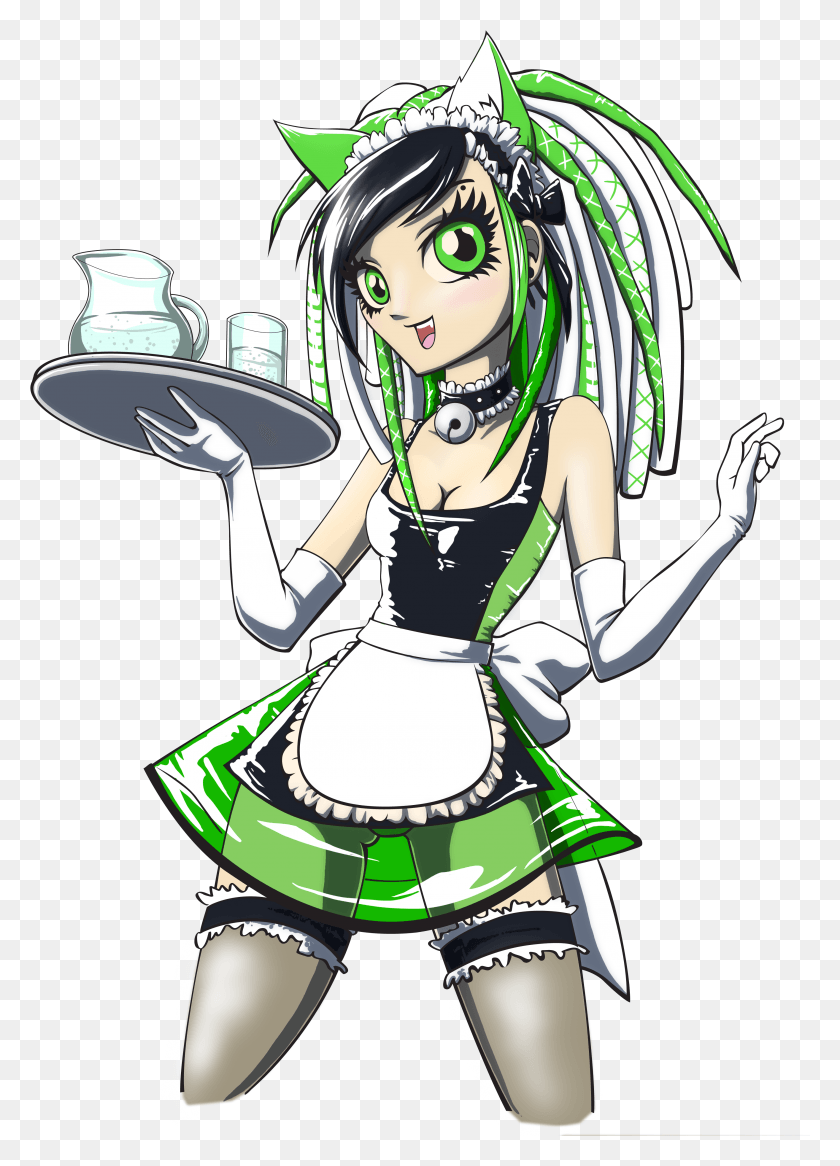 3409x4835 Maid, Person, Human, Costume HD PNG Download