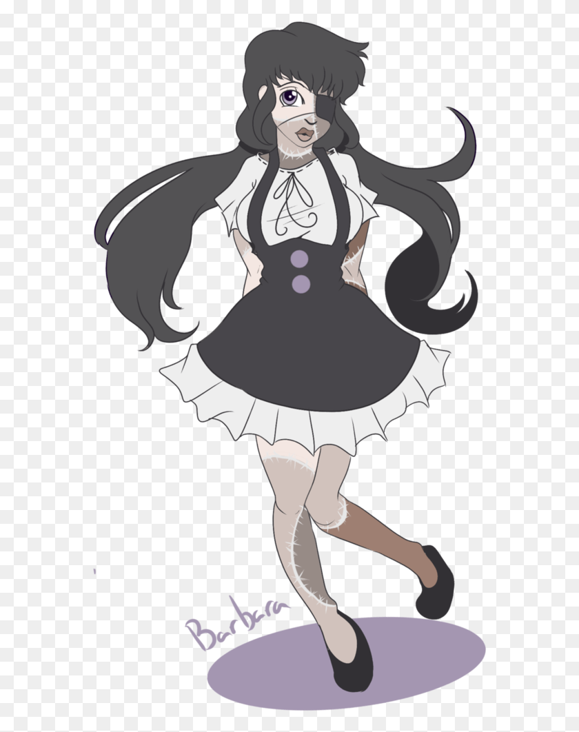 573x1002 Maid Drawing Zombie Illustration, Clothing, Apparel, Person HD PNG Download