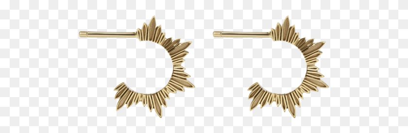 517x214 Maiden Hoop Earrings Small Eagle, Gun, Weapon, Weaponry HD PNG Download