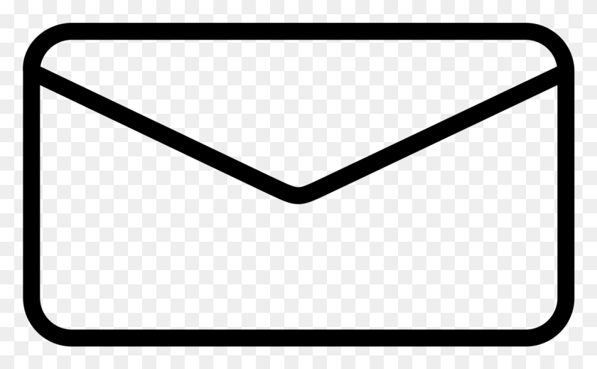 1177x694 Mail Icon Flat Design Email Logo Outline, Gray, World Of Warcraft HD PNG Download