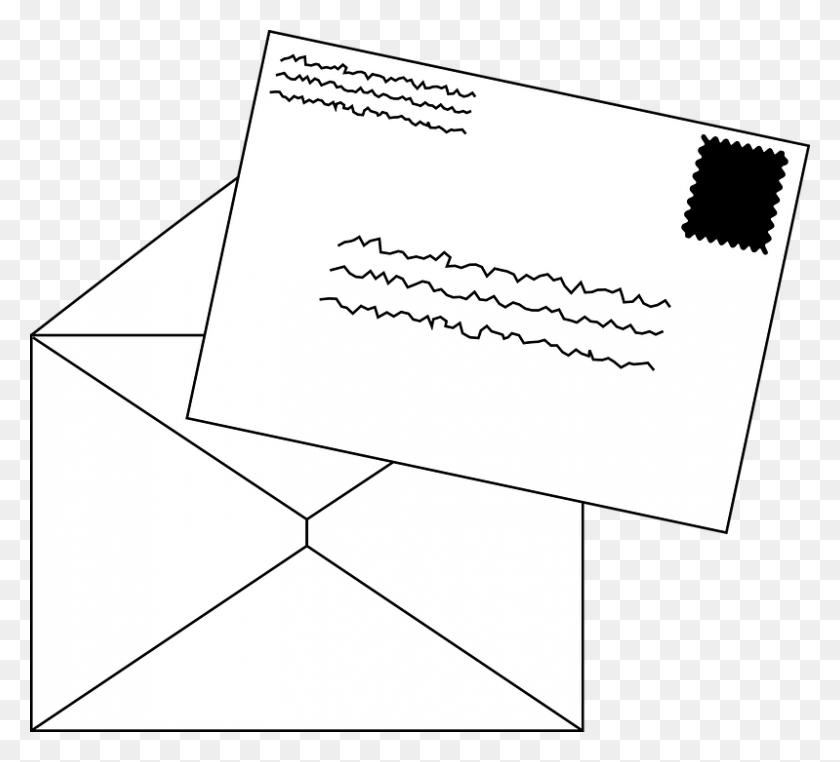 799x720 Mail Stamp Envelope Letter Postage Postal Clip Art Letter, Business Card, Paper, Text Descargar Hd Png